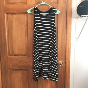 Black and White Striped Dress